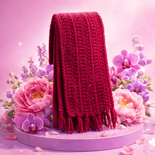 Handwoven Knitted Muffler – Soft, Warm & Timeless